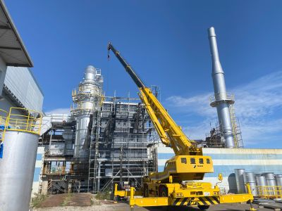 バグフィルターも工事中です